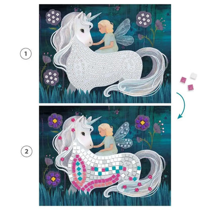 Unicorn mosaic art project.