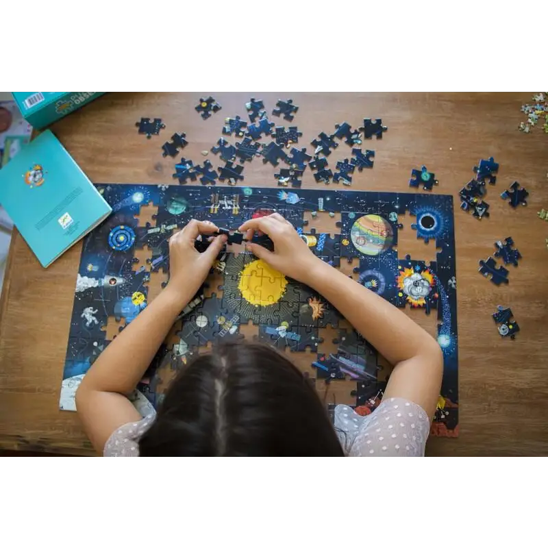 Jigsaw puzzle depicting a space or solar system scene.