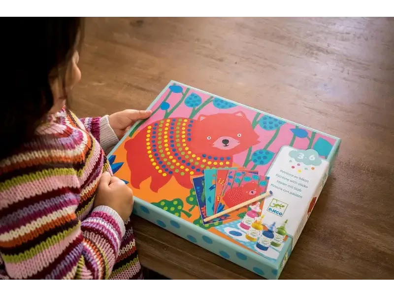 Colorful children’s puzzle featuring a vibrant red animal design.