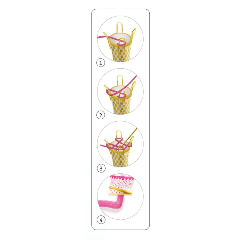 Illustrated step-by-step instructions for making a paper party horn or noisemaker.