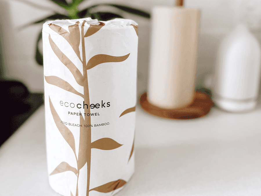 Eco Cheeks Unbleached Bamboo Paper Towel - 12 Rolls