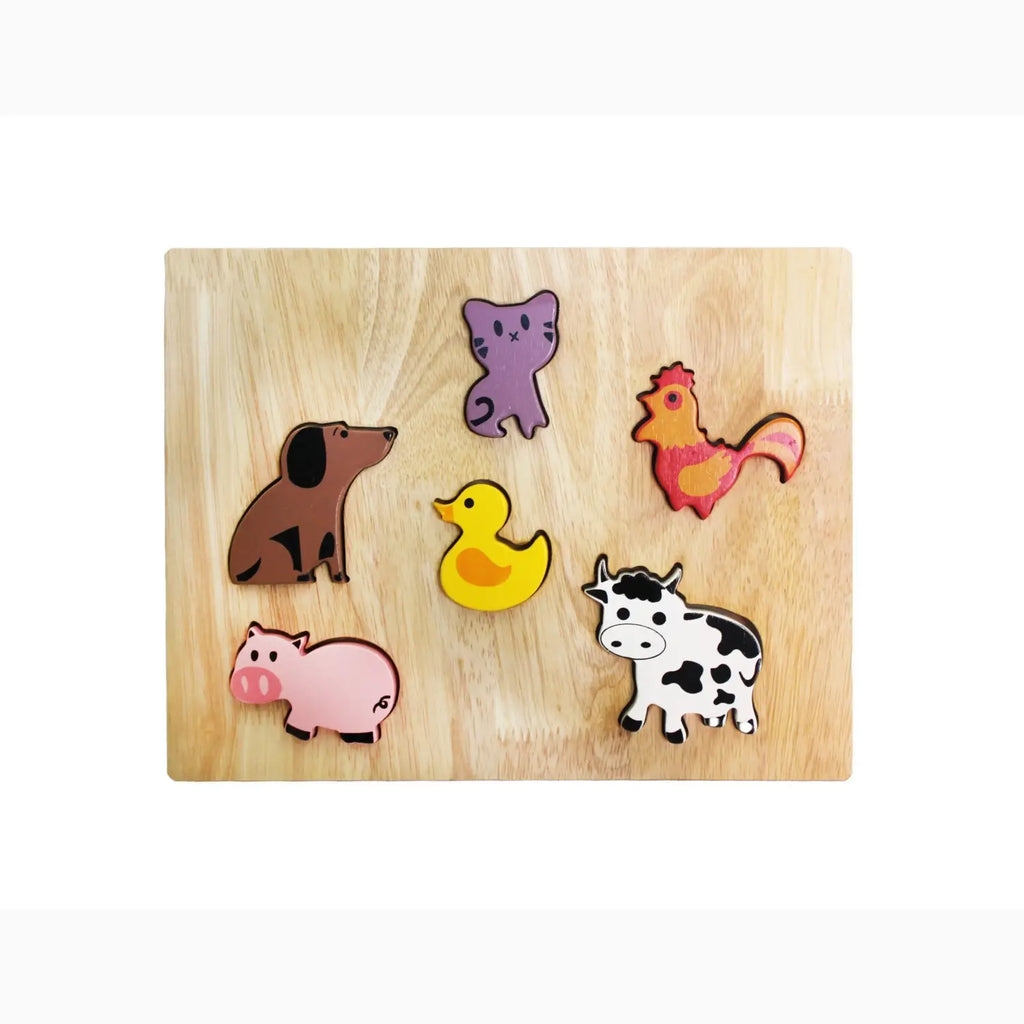 Wooden animal puzzle.