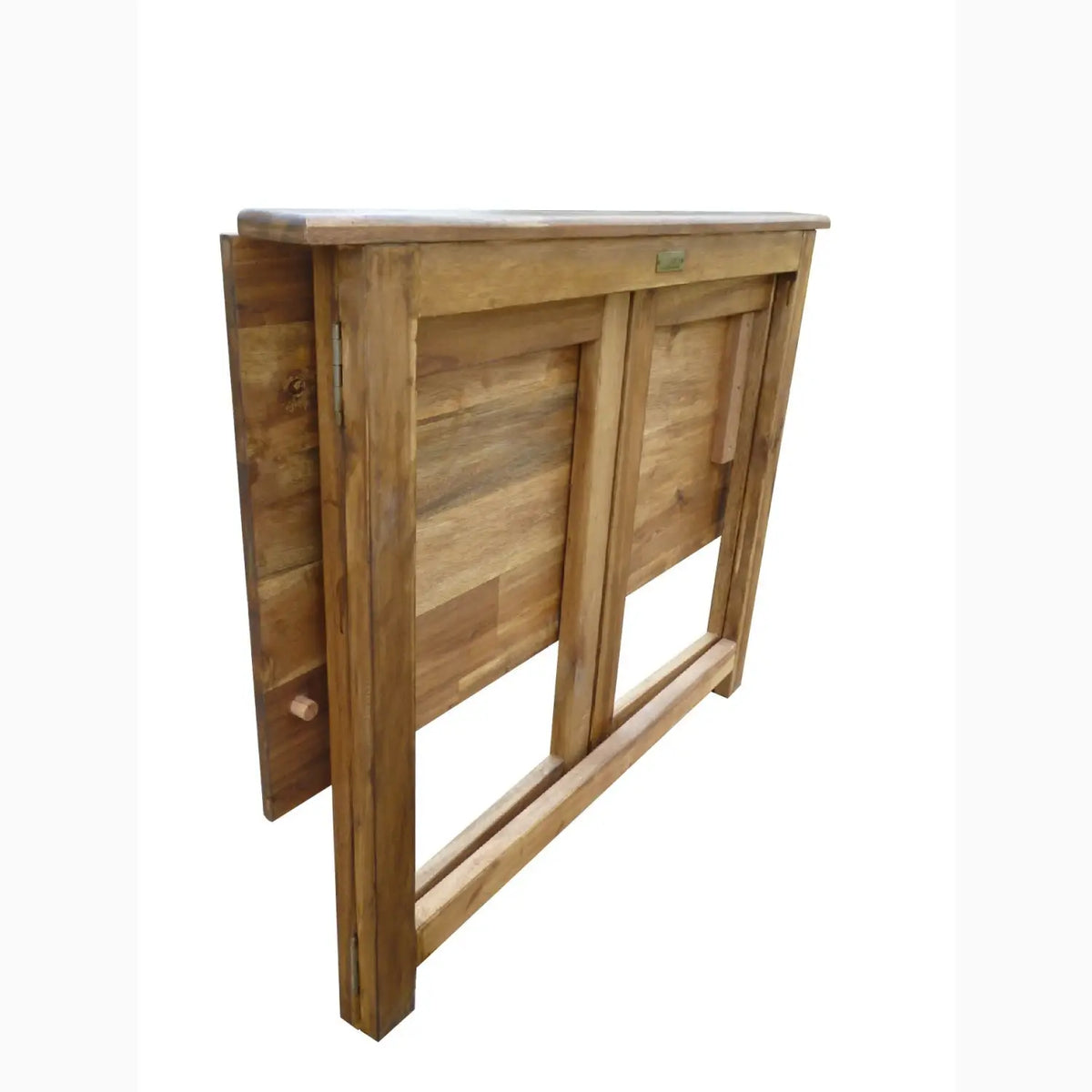 Foldable wooden table.