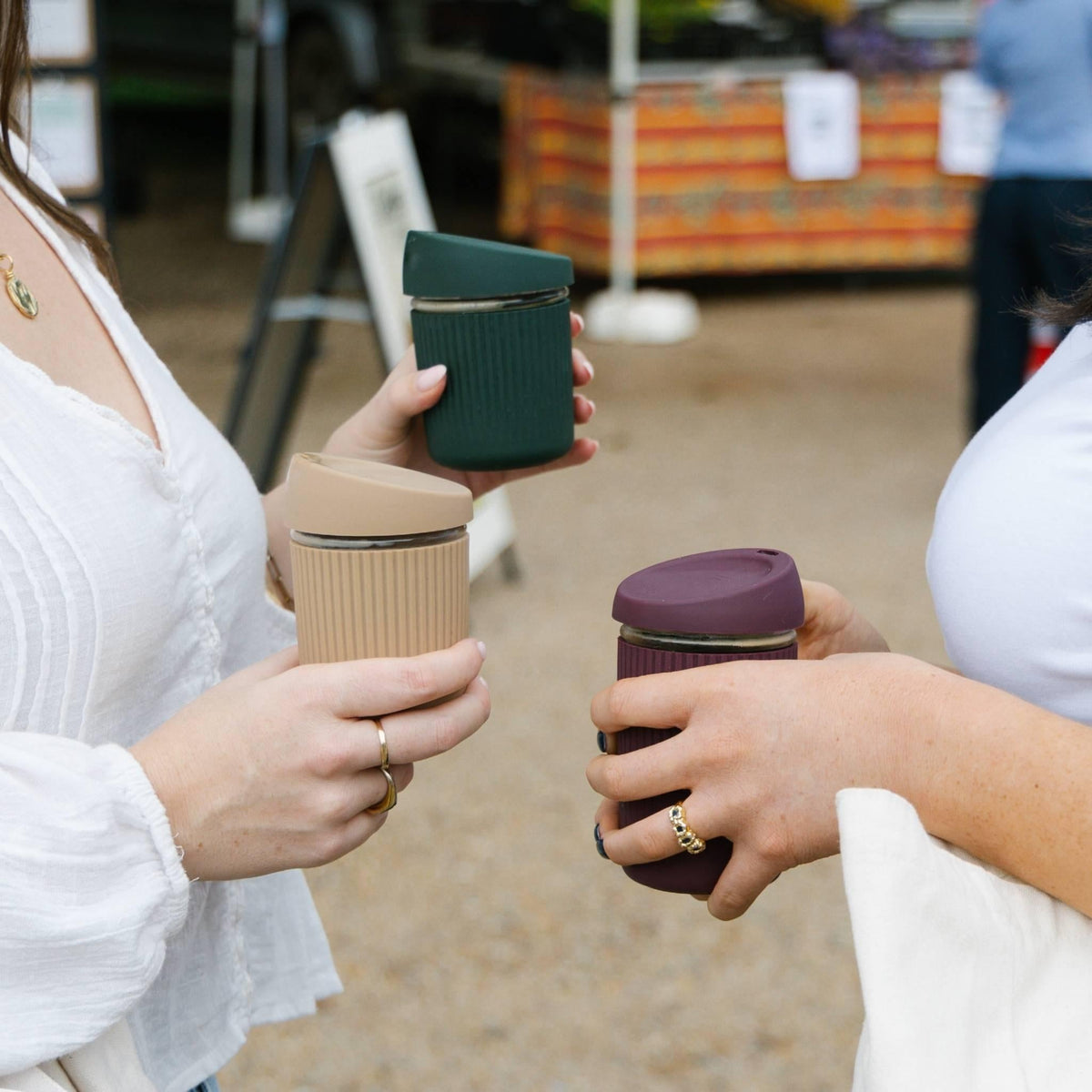 Seed and Sprout Reusable Glass Coffee Cup | 8oz