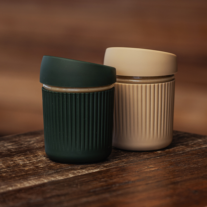 Seed and Sprout Reusable Glass Coffee Cup | 8oz