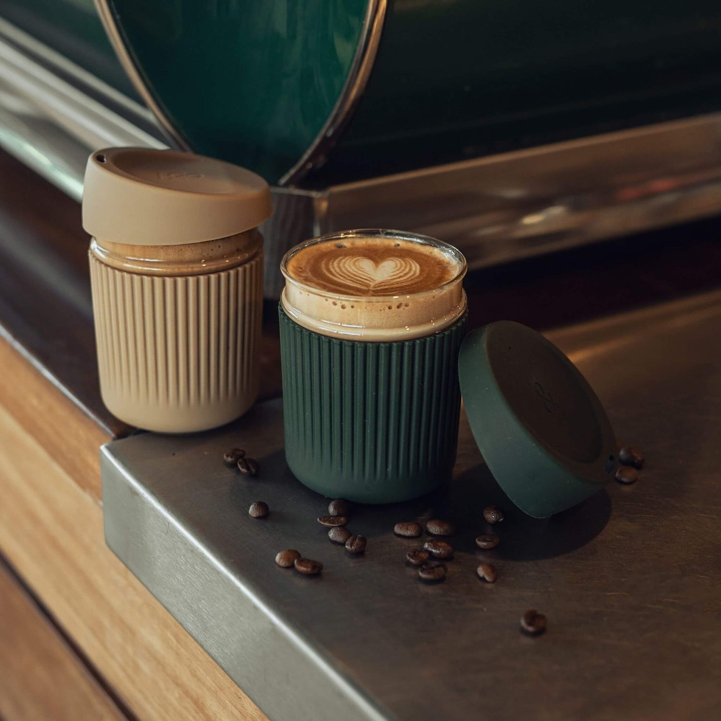 Seed and Sprout Reusable Glass Coffee Cup | 8oz