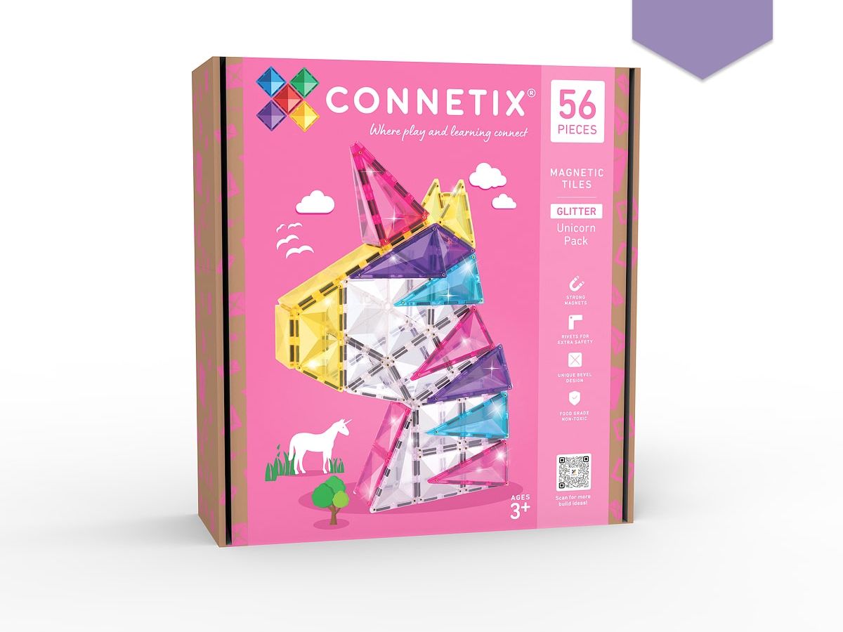 Connetix Glitter Unicorn Pack 56 pc