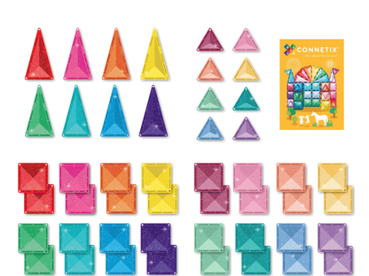 Connetix Glitter Castle Pack 48 pc