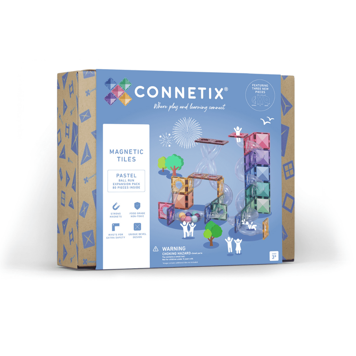 Connetix Pastel Ball Run Expansion & Balls Set