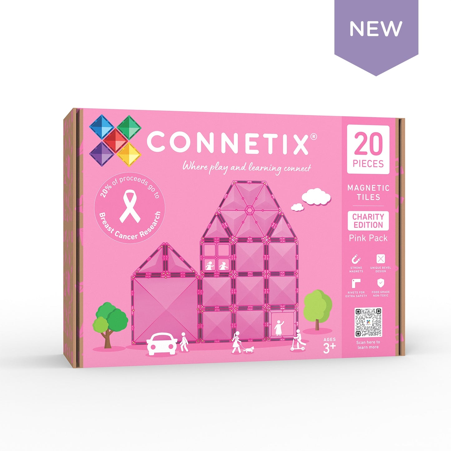 Connetix Charity Pack Pink 20 pc