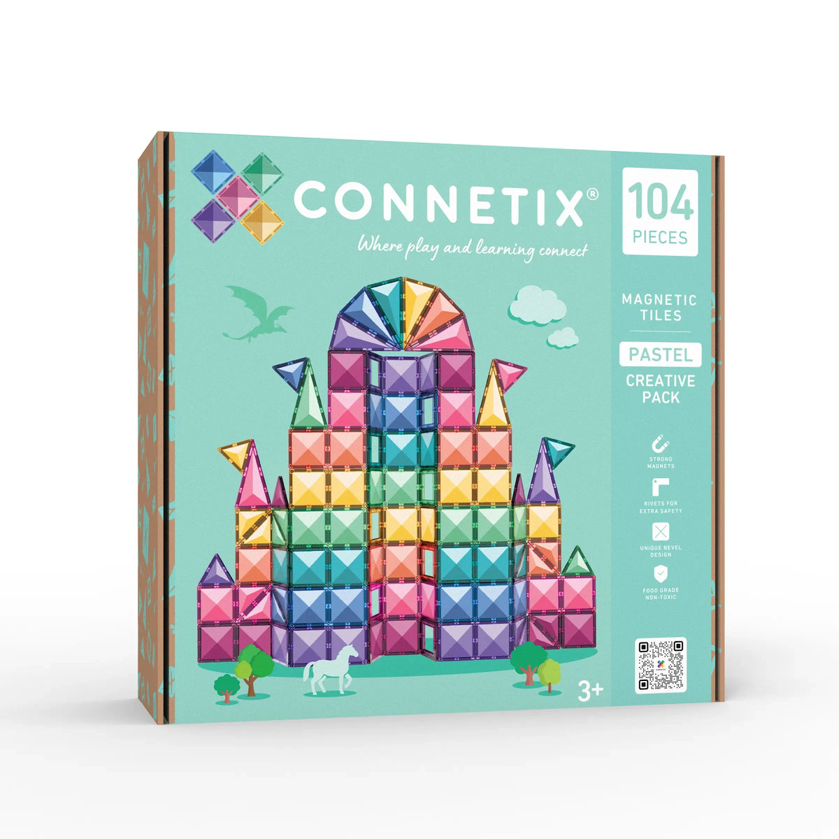 Connetix Pastel Creative Pack 104 pc