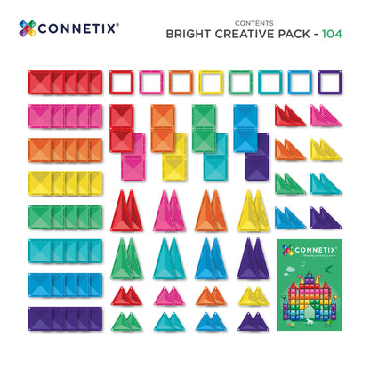 Connetix Bright Creative Pack 104 pc