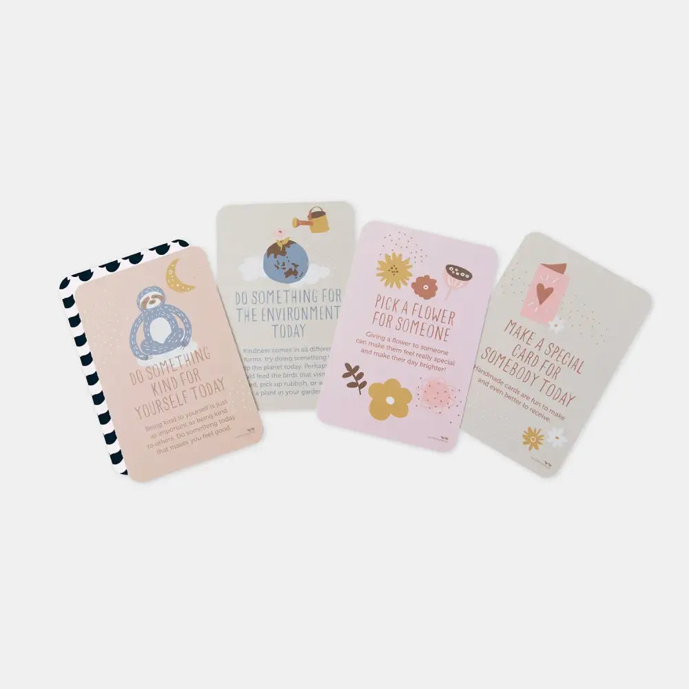 Set of four decorative milestone cards for babies or young children.