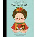 Book cover featuring a stylized illustration of Frida Kahlo with colorful floral headdress and red shawl.