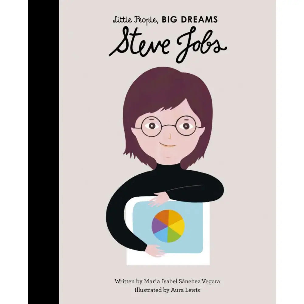 Book cover featuring a cartoon illustration of a person with glasses holding a colorful pie chart.