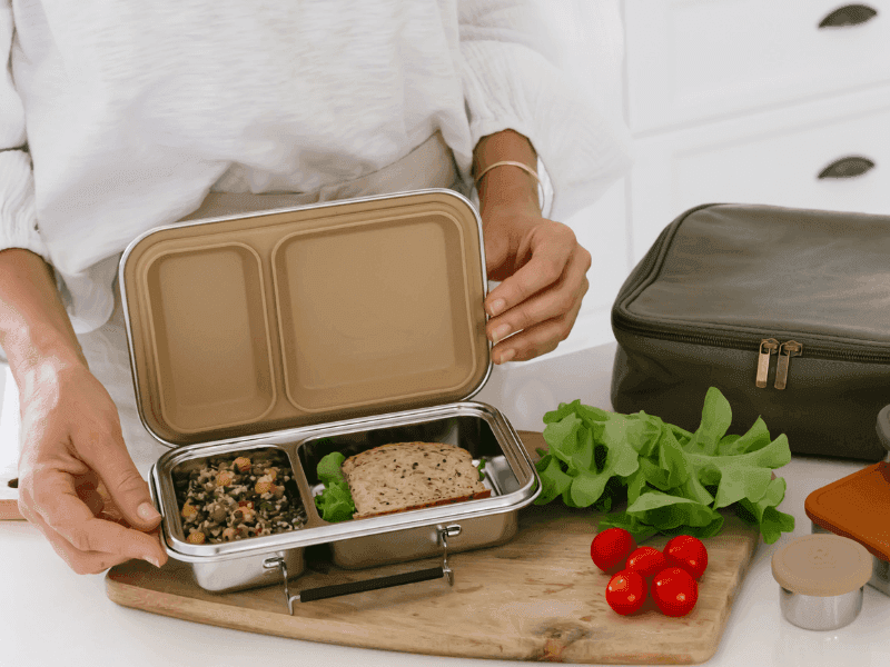 Bento Box Lunch Box Set Charcoal