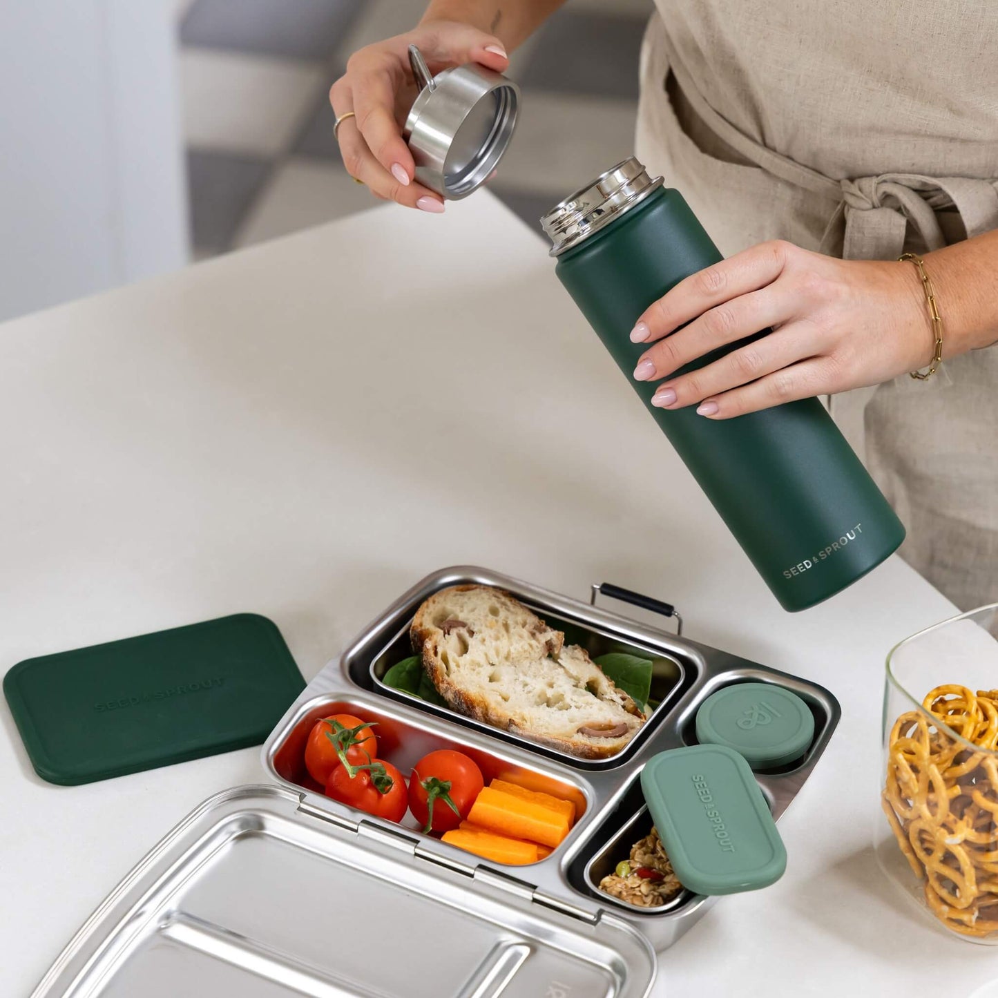 Seed and Sprout Insulated Drink Bottle | 650ml