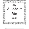 Star-bordered ’All About Me’ book cover.