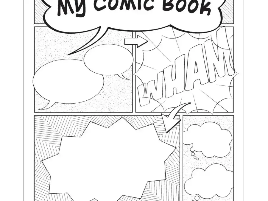 Comic book template.
