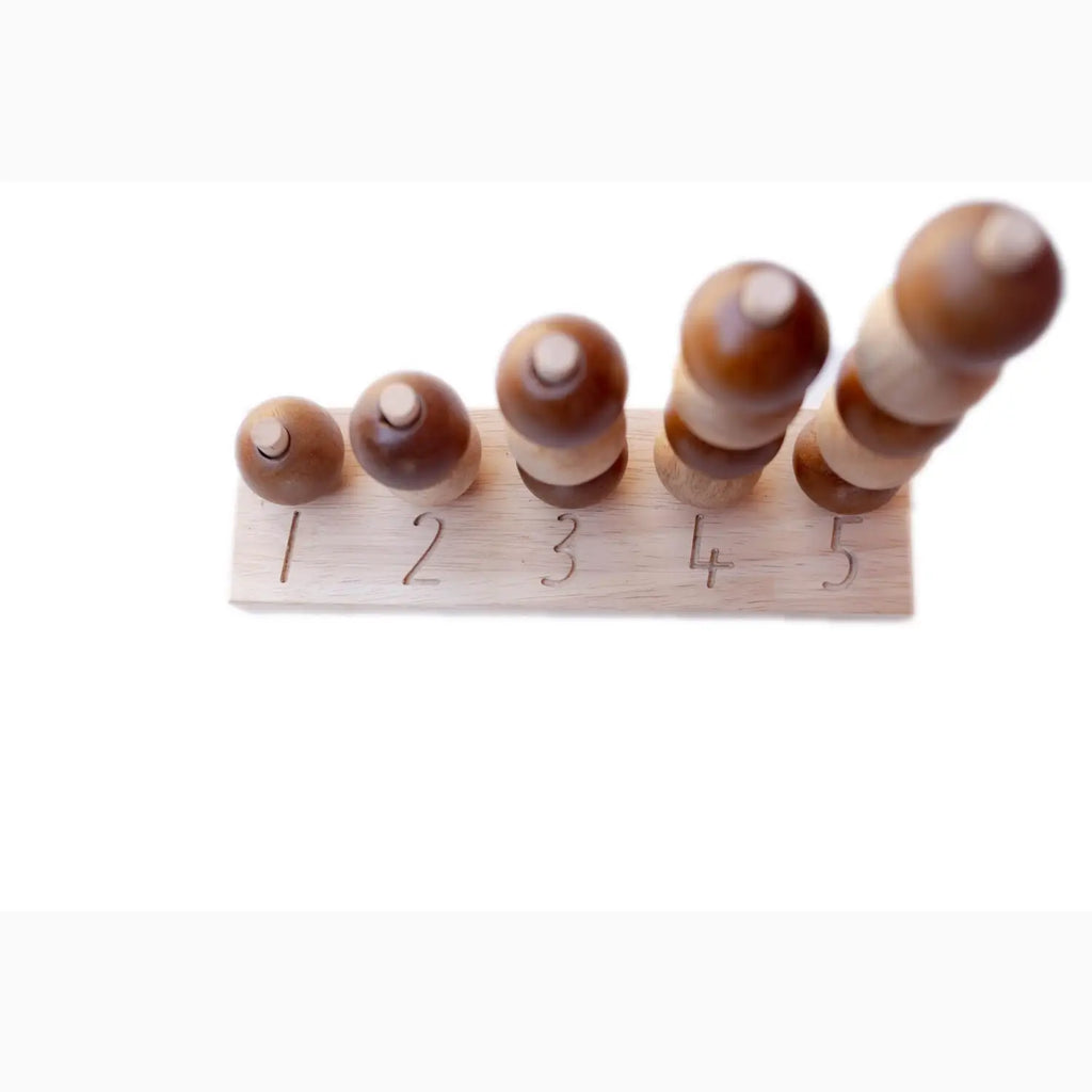 Wooden counting toy.