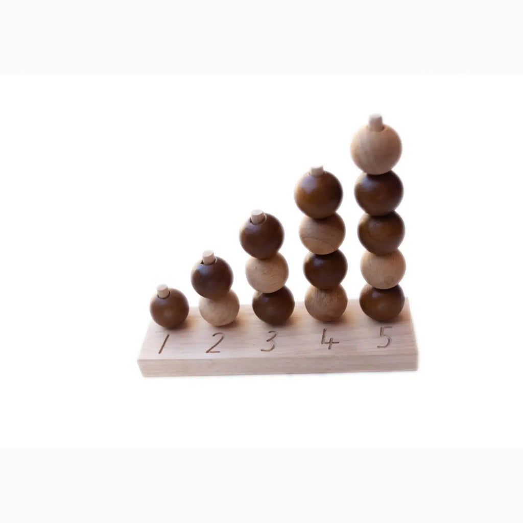 Wooden counting toy.