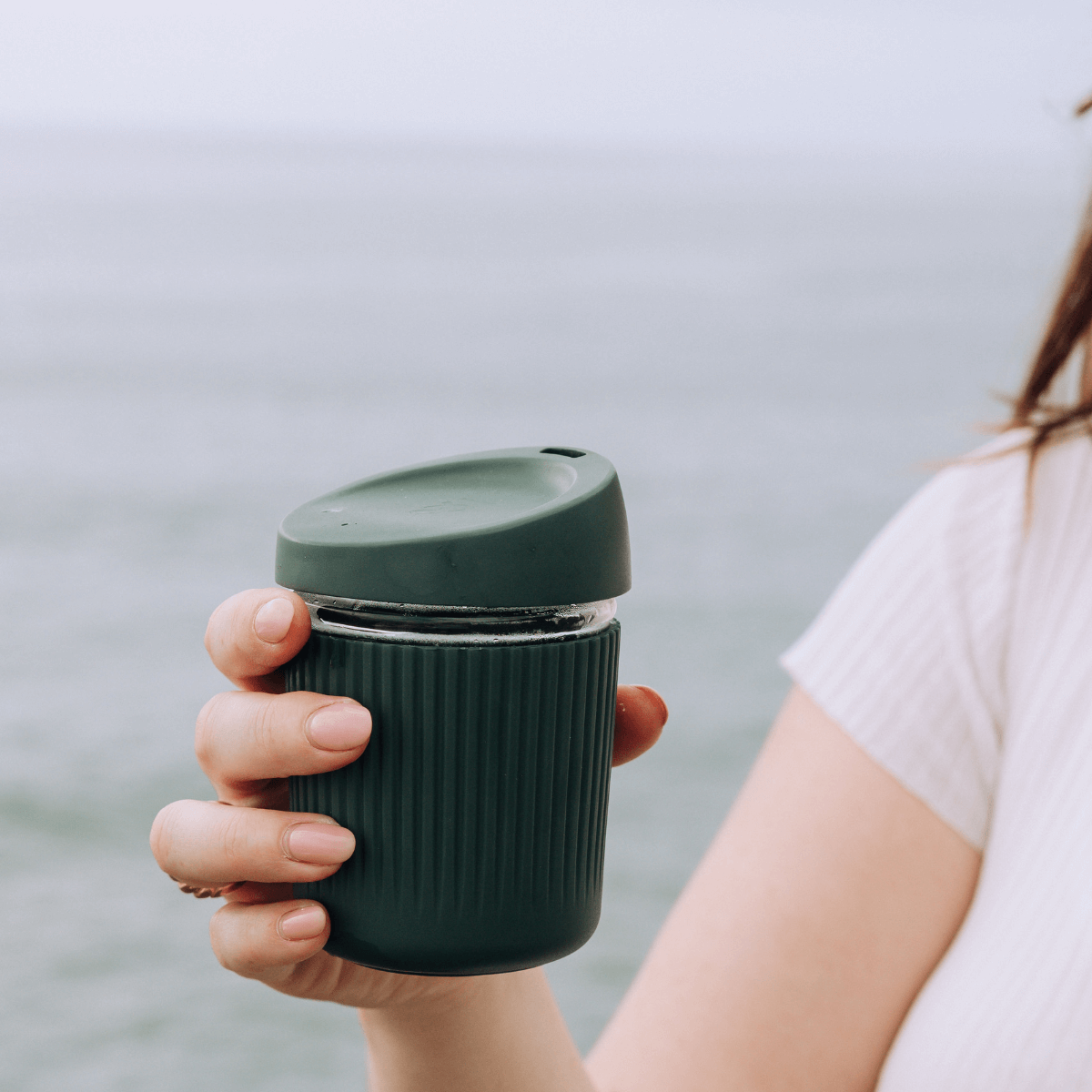 Seed and Sprout Reusable Glass Coffee Cup | 8oz