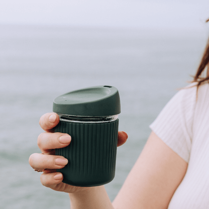 Seed and Sprout Reusable Glass Coffee Cup | 8oz
