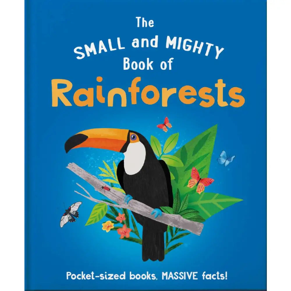 Book cover featuring a toucan and rainforest imagery.