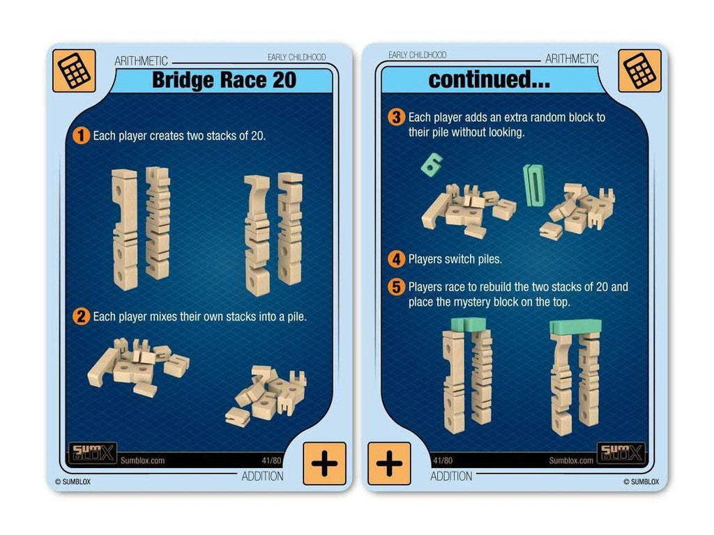 SumBlox Minis Starter Set 38 Blocks & 36 Activity Cards