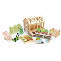 Wooden toy garden set.