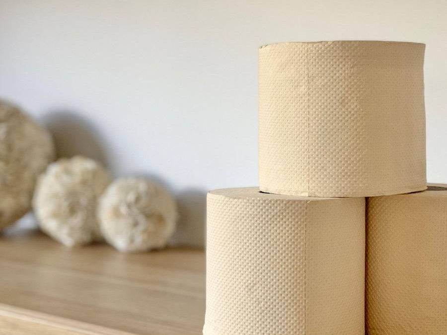Eco Cheeks 36 NAKED Rolls, Unbleached Bamboo Toilet Paper