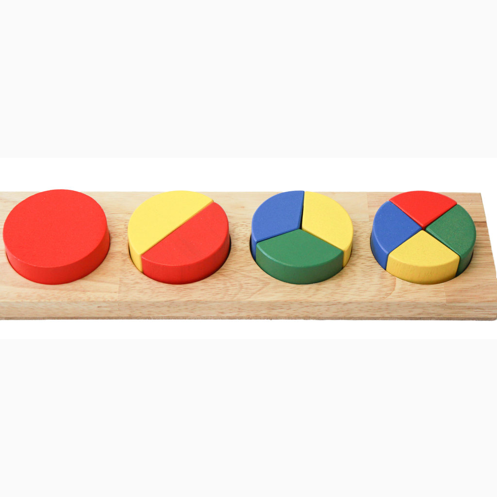 Square / Round Fraction Bar - Learn Grow Play