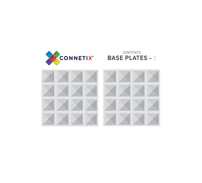 Connetix 2 Piece Clear Base Plate Pack AU