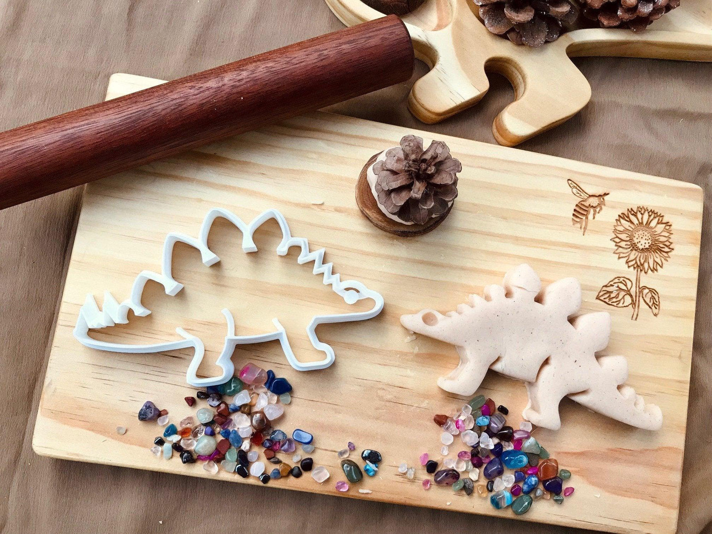 Dinosaur Dough Imprint Cutter for Kids