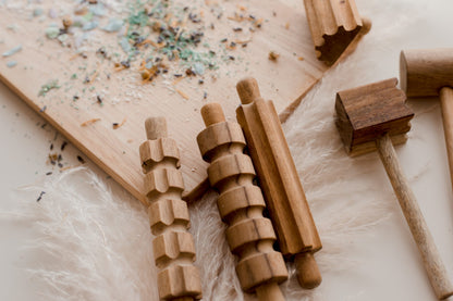 Creative Pattern Wooden Play Dough Ensemble