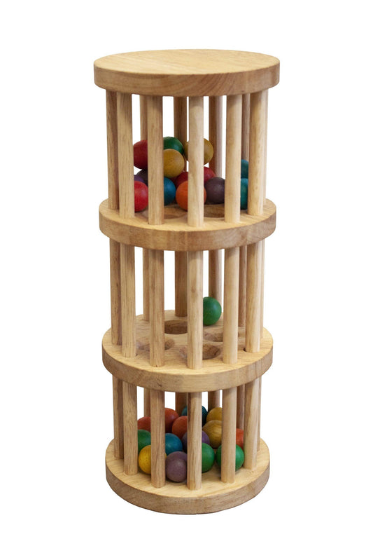 Gravity Fun Colorful Ball Cascade Wooden Toy