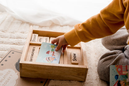 Interactive Wooden Weather Learning Set for Children
