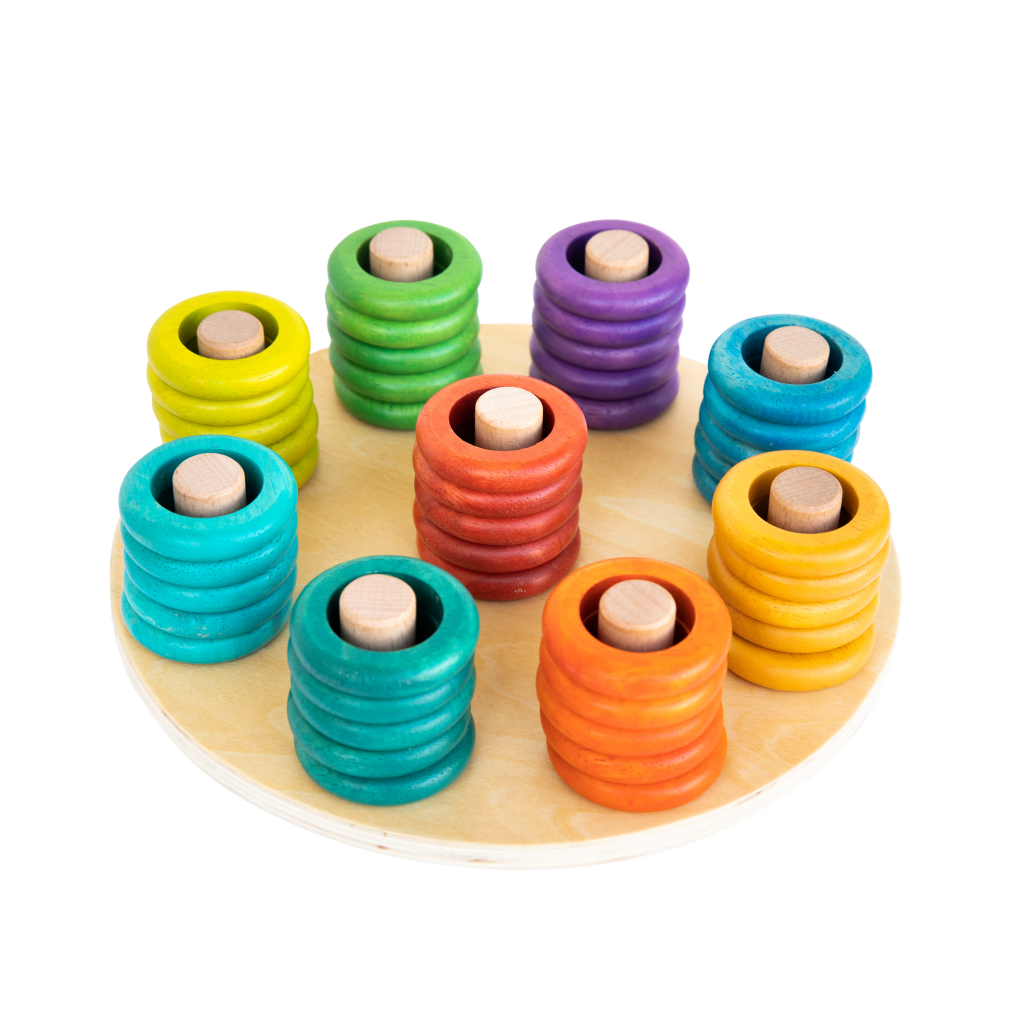 Colorful Creativity Stacking Rings Set