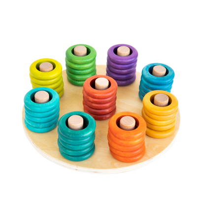 Colorful Creativity Stacking Rings Set