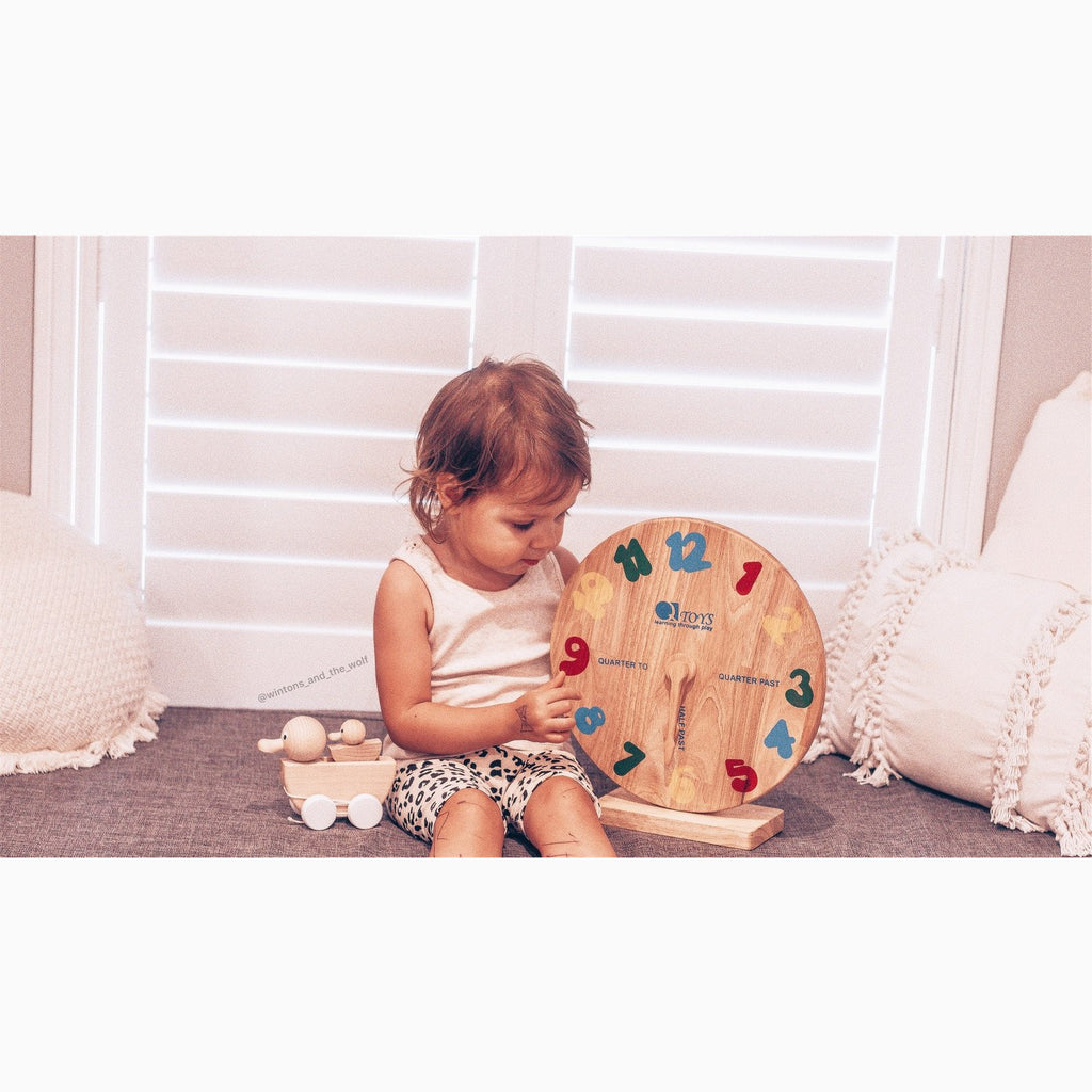 Wooden Clocks - Learn Grow Play