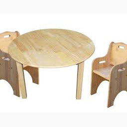 Medium Round Table and 2 Toddler Chairs - Learn Grow Play