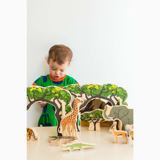 Wildlife Explorer Wooden Playscape Set
